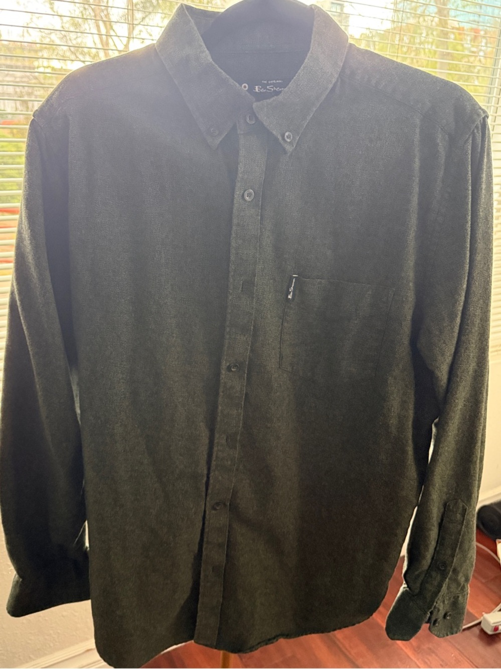 Ben Sherman Dark Olive Button-Down Shirt